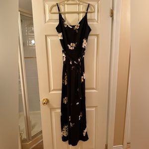 Dynamite V Neck Floral Jumpsuit